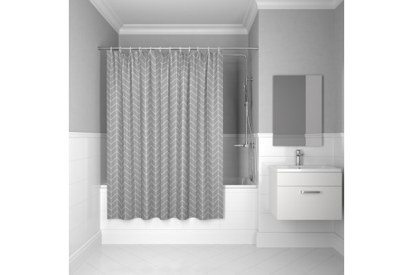 Штора для ванной IDDIS Base 200x240 см, Полиэстер