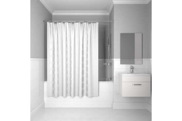 Штора для ванной IDDIS Base 200x240 см, Полиэстер