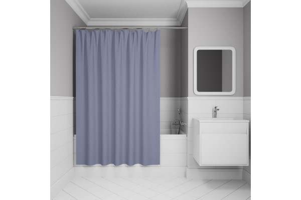 Штора для ванной IDDIS Base 200x240 см, Полиэстер