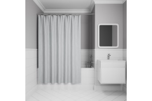 Штора для ванной IDDIS Base 200x240 см, Полиэстер