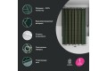 Штора для ванной IDDIS Base 200x240 см, Полиэстер, зеленый