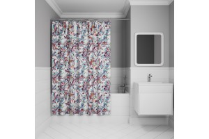 Штора для ванной IDDIS Base 200x180 см, Полиэстер