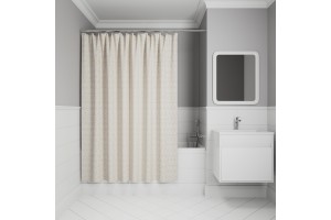 Штора для ванной IDDIS Base 200x240 см, Полиэстер, белый