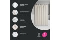 Штора для ванной IDDIS Base 200x240 см, Полиэстер, белый