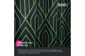Штора для ванной IDDIS Base 200x180 см, Полиэстер, зеленый