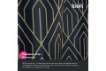 Штора для ванной IDDIS Base 200x180 см, Полиэстер, синий