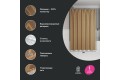 Штора для ванной IDDIS Base 200x180 см, Полиэстер, коричневый