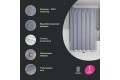 Штора для ванной IDDIS Base 200x180 см, Полиэстер, фиолетовый