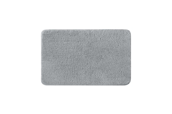 Коврик для ванной комнаты, 70x120, микрофибра, серый, IDDIS