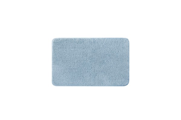 Коврик для ванной комнаты, 50x80, микрофибра, синий, IDDIS
