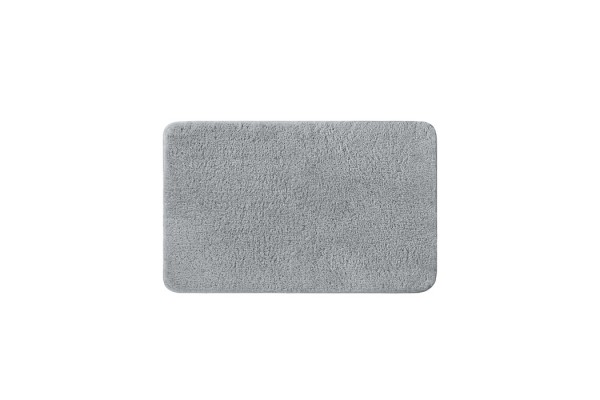 Коврик для ванной комнаты, 50x80, микрофибра, серый, IDDIS
