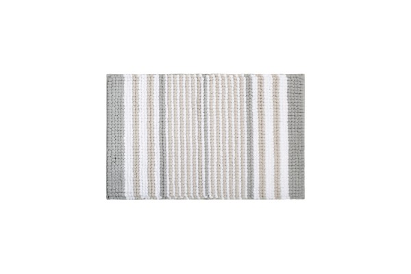 Коврик для ванной комнаты, 50x80, шенилл, серый, IDDIS