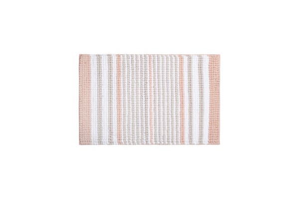 Коврик для ванной комнаты, 50x80, шенилл, розовый, IDDIS
