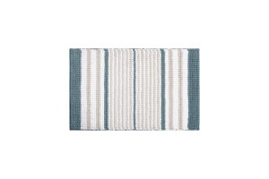 Коврик для ванной комнаты, 50x80, шенилл, сине-зеленый, IDDIS