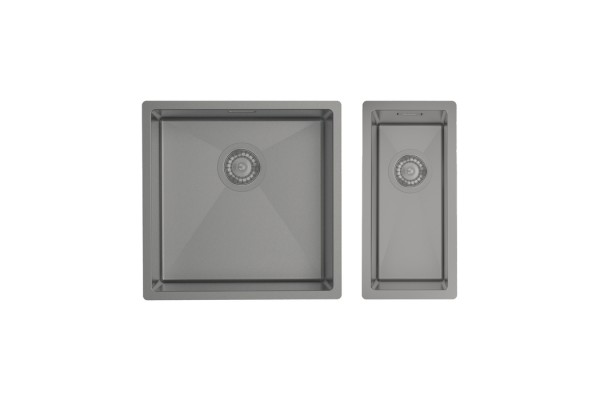 Комплект моек IDDIS нерж.сталь, универс. монтаж., графит, 440*440/210*440, Edifice