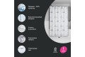 Штора для ванной IDDIS 200x180 см, Полиэстер