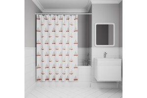 Штора для ванной IDDIS 200x180 см, Полиэстер