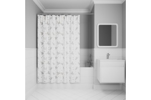 Штора для ванной IDDIS 200x180 см, Полиэстер