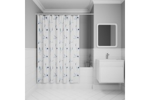 Штора для ванной IDDIS 200x180 см, Полиэстер