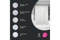 Штора для ванной IDDIS 200x180 см, Полиэстер