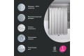Штора для ванной IDDIS 200x180 см, Полиэстер