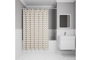Штора для ванной IDDIS 200x180 см, Полиэстер