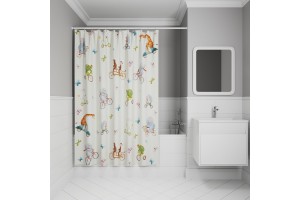 Штора для ванной IDDIS 200x180 см, Полиэстер