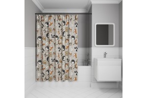 Штора для ванной IDDIS 200x180 см, Полиэстер