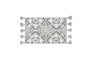 Коврик для ванной комнаты 50x80 микрофибра серый IDDIS Décor