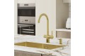Смеситель для кухни с каналом для фильтрованной воды, матовое золото, Pure, IDDIS