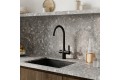 Смеситель для кухни с каналом для фильтрованной воды, черный матовый, Pure, IDDIS