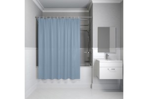 Штора IDDIS для ванной 200x180 см светло-серый PE