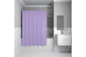 Штора IDDIS для ванной 200x180 см светло-фиолетовый PE