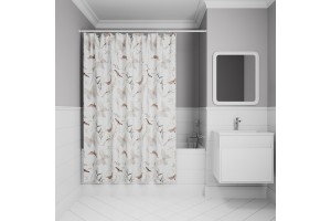 Штора для ванной IDDIS 200x180 см, Полиэстер