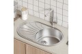 Мойка врезного монтажа с сифоном IDDIS Suno S, нерж. сталь, шелк, 770*480