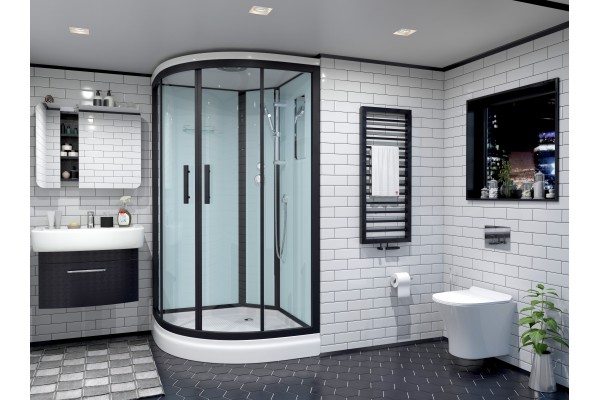 Душевая кабина Timo Standart Black 120*85*220