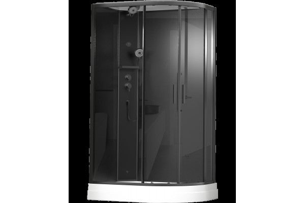 Душевая кабина Timo Premium ILMA Black 120*80*222
