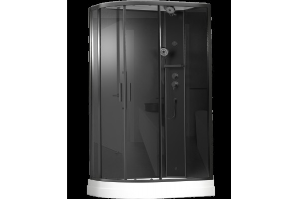 Душевая кабина Timo Premium ILMA Black 120*80*222