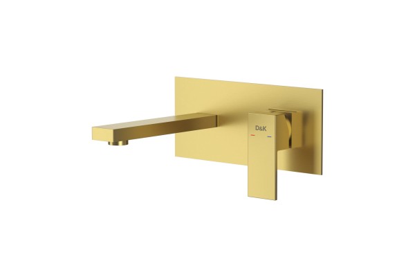 Смеситель для раковины DK встраиваемый настенный матовое золото Bayern.Liszt