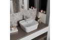 Раковина накладная DK Quadro, 430*425*175мм, белый