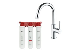Комплект LEMARK Смеситель LM3073C для кухни + Фильтр BASIC для очистки воды