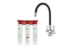 Комплект LEMARK Смеситель LM3075C для кухни  + Фильтр BASIC для очистки воды