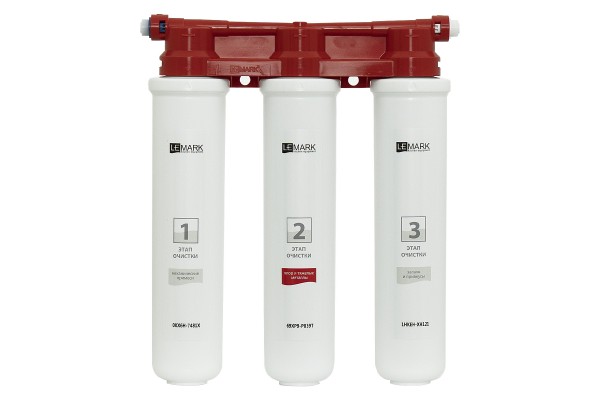 Комплект LEMARK Смеситель LM3075BL для кухни + Фильтр BASIC для очистки воды