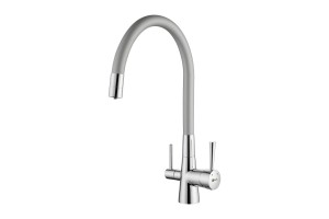Смеситель Lemark для кухни с подключением к фильтру с питьевой водой Comfort (LM3075С-Silver)
