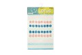 Коврик для ванной 1-ый Fixsen LOTUS, mix (розовый+синий+белый+серый), 50х80см