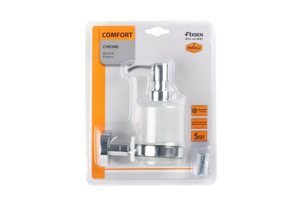 Дозатор жидкого мыла хром Fixsen Comfort Chrome