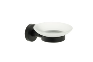 Мыльница стекло черная Fixsen Comfort  Black
