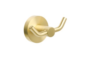 Крючок двойной золото-сатин Fixsen Comfort Gold (FX-87005A)