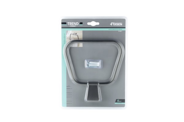 Полотенцедержатель FIXSEN кольцо  TREND GRAPHITE
