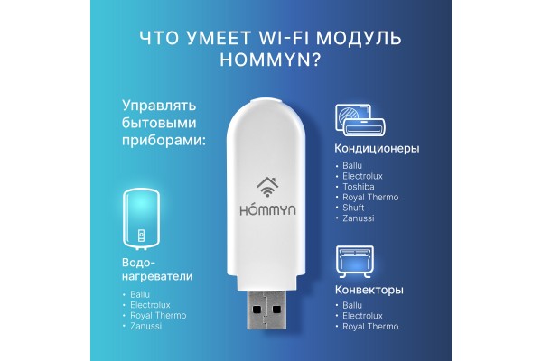 Модуль съемный управляющий HOMMYN HDN/WFN-02-01